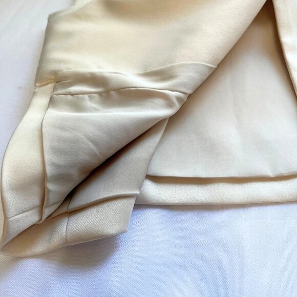 GUESS SATIN GLITTER SHAWL LAPEL BLAZER IN CHAMPAGNE - 4 - Picture 9 of 11